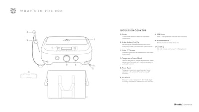Breville Commercial CMC850BSS Control Freak Precise Temperature Controlled Induction Cooktop, Brushed Stainless Steel