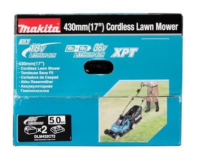 Makita DLM432Z Akku-Rasenmäher 2x18 V (ohne Akku, ohne Ladegerät)