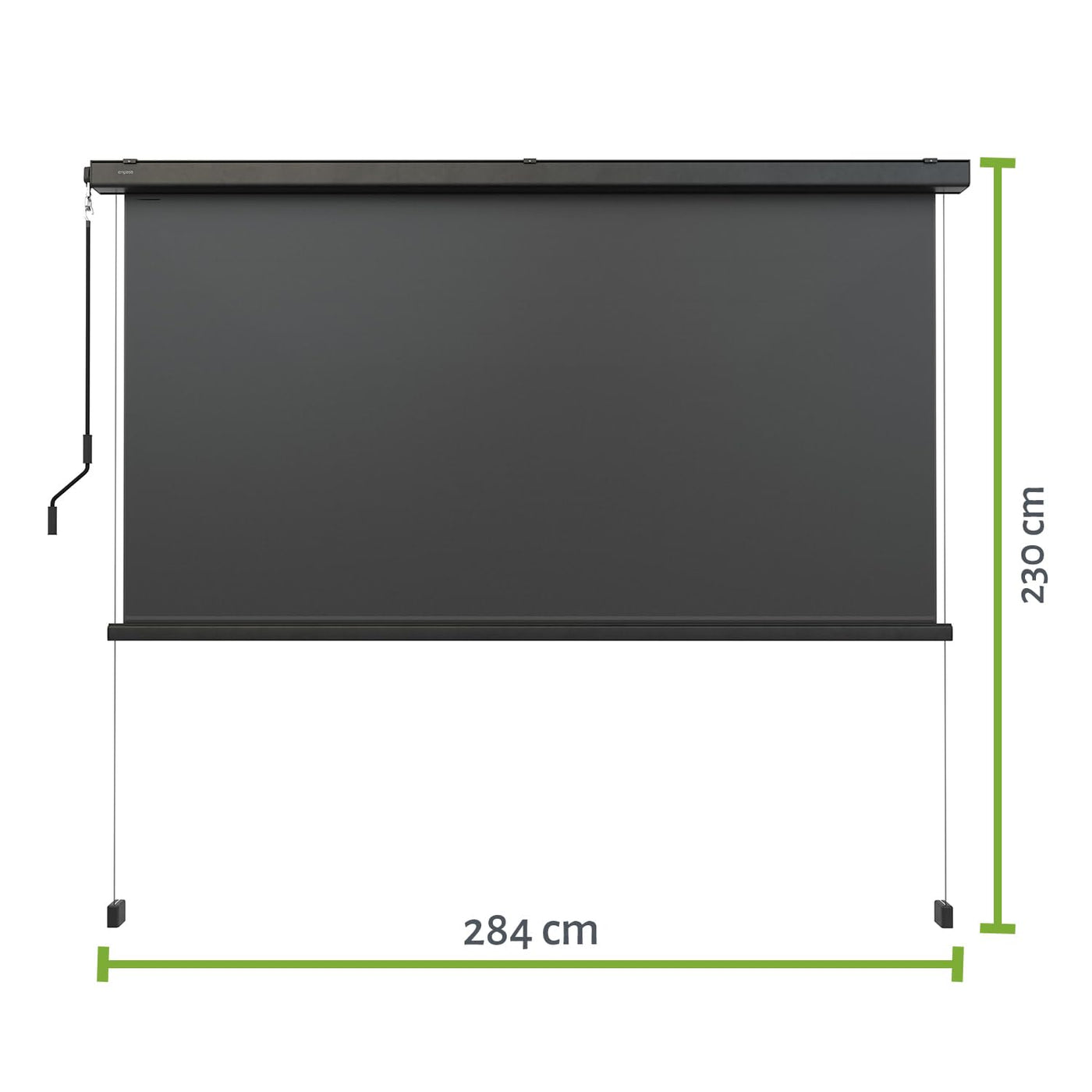empasa Sonnenschutzrollo Vorhang Zubehör für unsere elektrische Pergola, anthrazit, in verschiedenen Größen