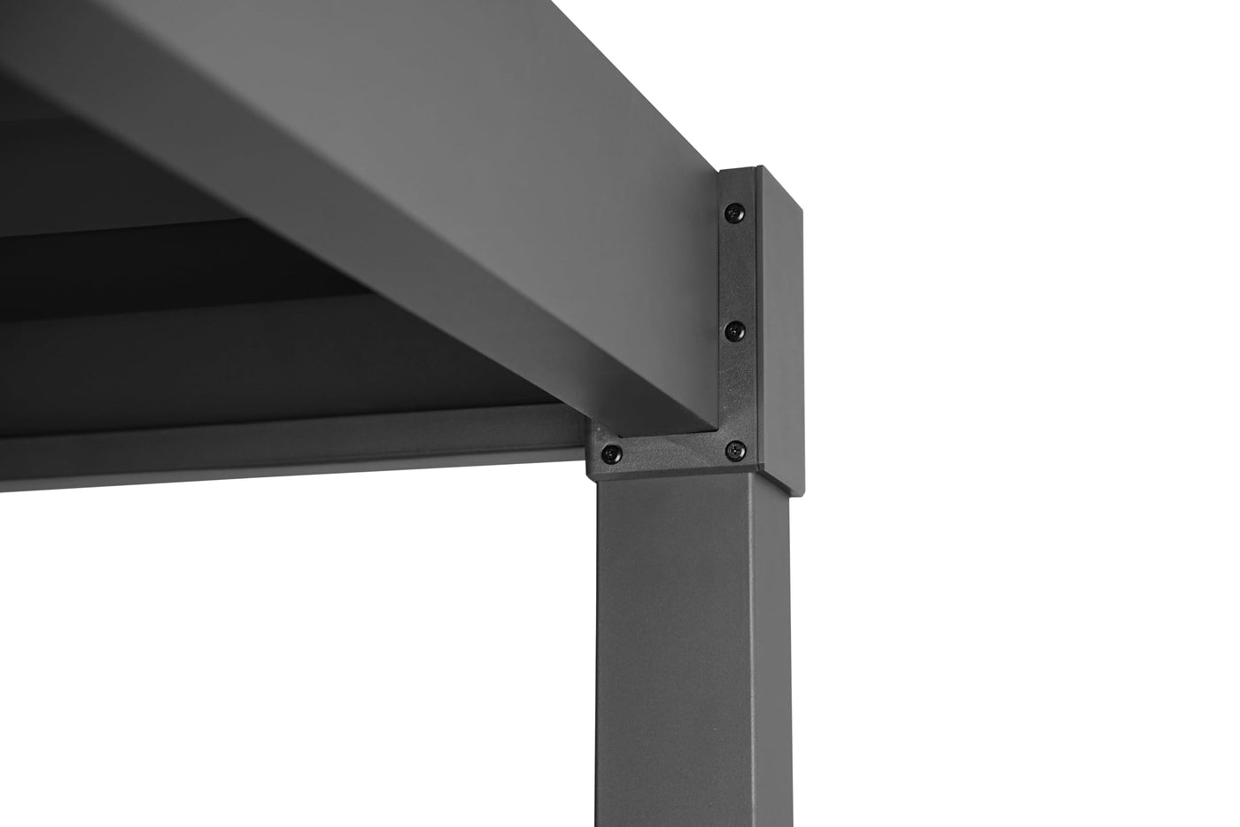 MIRADOR Pergola 80 Solid 3x3 m Stahl Anthrazit verstellbares Lamellendach Garten Terasse Pergola Winterfest Stabil Pavillion