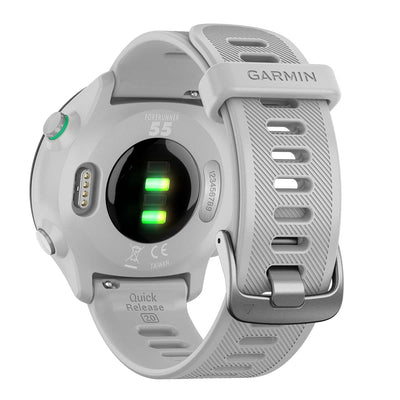 Garmin – Forerunner 55 - Montre GPS Multi-activités Running avec Fonctions d’Entrainement Coach et Cardio au Poignet – Blanche