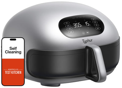Typhur Dome 2 Air Fryer, Extra Large Airfryer with Superior Airflow, Self-cleaning Smart Digital Fryer with PFAS free Basket for Quick Easy Meals, Fits a 12" Pizza or 4-Slice Toast