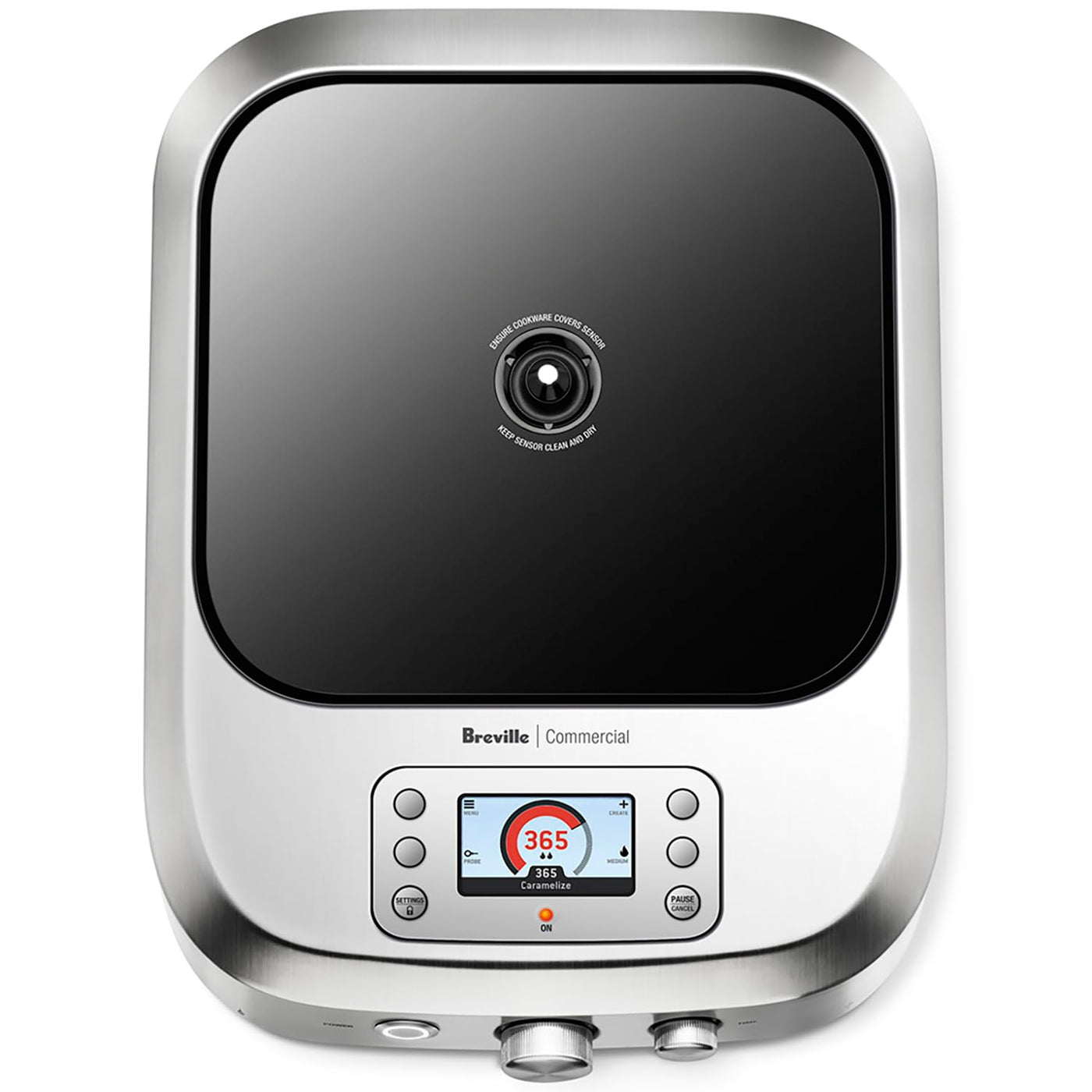 Breville Commercial CMC850BSS Control Freak Precise Temperature Controlled Induction Cooktop, Brushed Stainless Steel