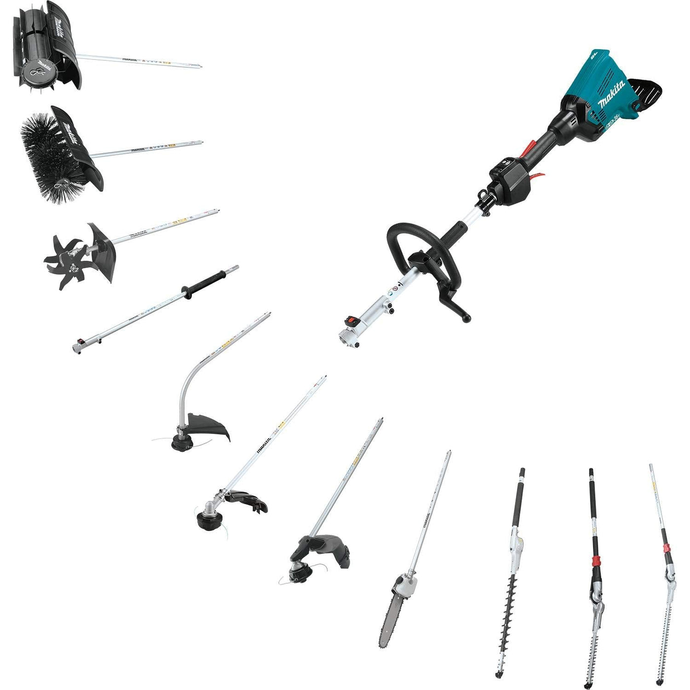 Makita DUX60Z Akku Multifunkt Antrieb 2 (ohne Akku, ohne Ladegerät), Petrol, 18 V