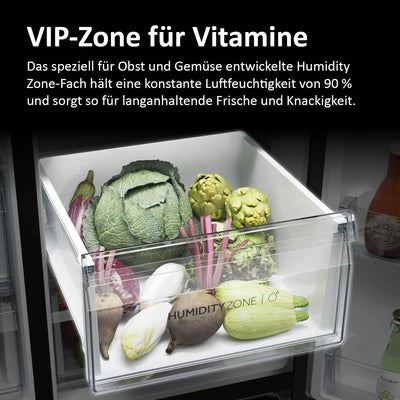 Haier Side-by-Side Kühl Gefrierkombination HSW79F18DIPT I Side by Side Kühlschrank mit Eiswürfelspender, Total No Frost, Wi-Fi & App I 177,5 x 90,5 x 72,6 cm I 601 L Nutzinhalt & Festwasseranschluss