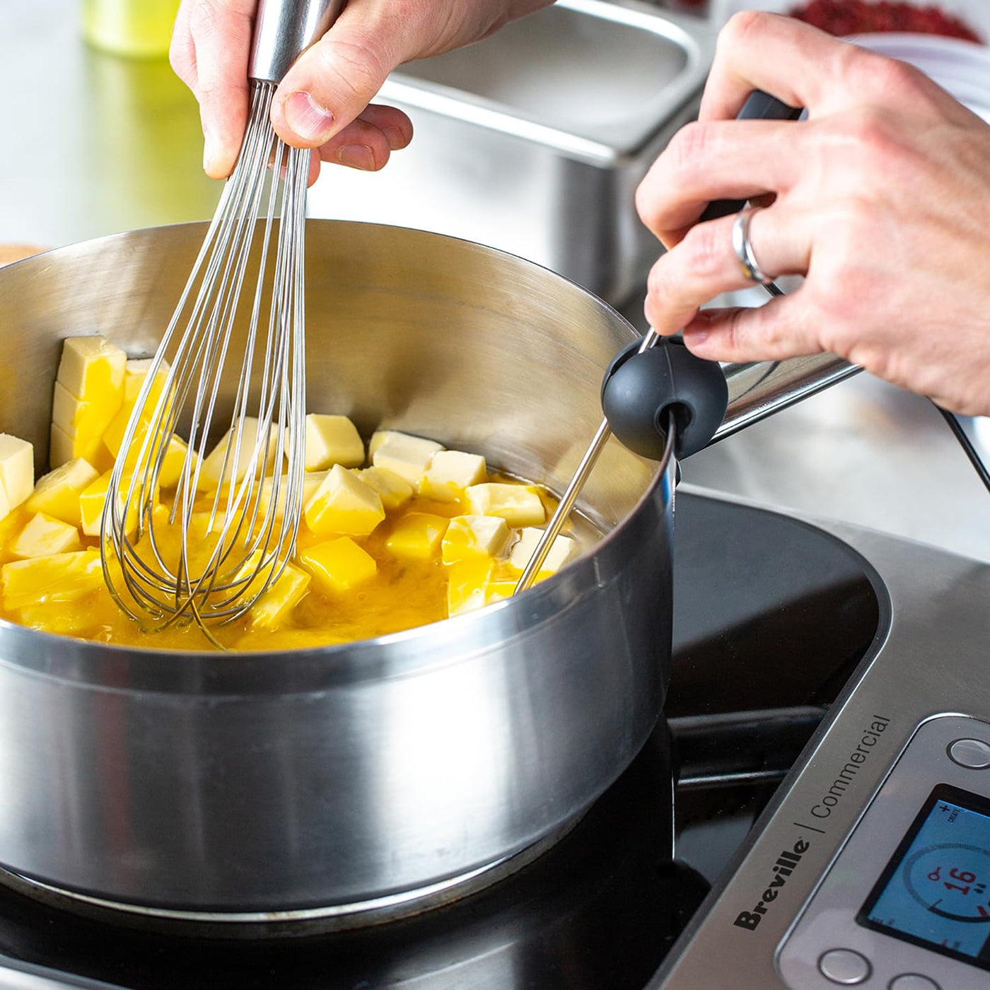 Breville Commercial CMC850BSS Control Freak Precise Temperature Controlled Induction Cooktop, Brushed Stainless Steel
