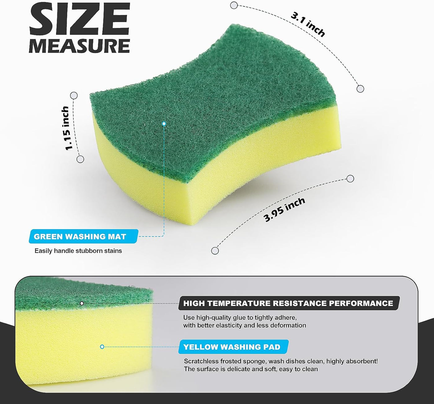 Kitchen Cleaning Sponges,