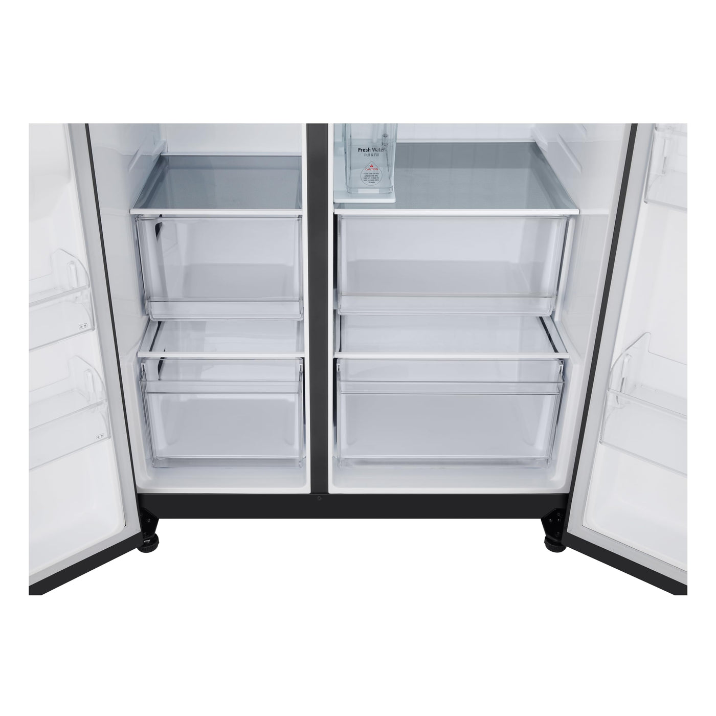 LG GSLC41EPPE Side-by-Side | Smart inverter Compressor |Eis- und Wasserspender| Wassertank | Freistehend | Total No Frost