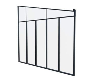 Palram Canopia Terrassenabdeckung Four Series Seitenwand grau, 4 Meter Tiefe, 4 Meter Tiefe