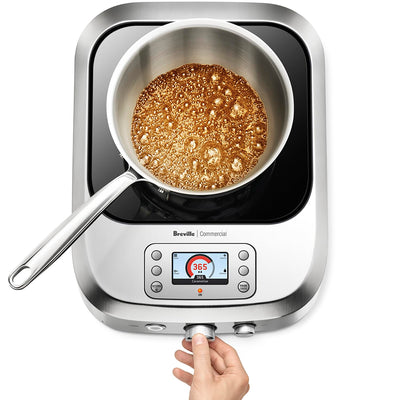 Breville Commercial CMC850BSS Control Freak Precise Temperature Controlled Induction Cooktop, Brushed Stainless Steel