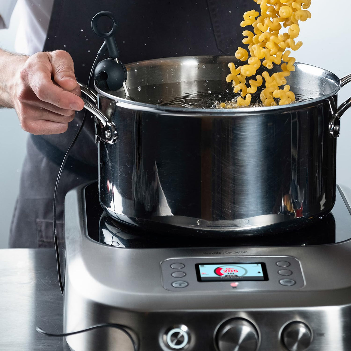 Breville Commercial CMC850BSS Control Freak Precise Temperature Controlled Induction Cooktop, Brushed Stainless Steel