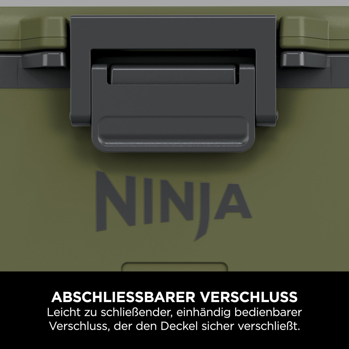 Ninja FrostVault Kühlbox mit Rollen und Isolierung, Thirti Flasche & Kühlakku, integrierter Dry Zone Schublade für Lagerung bei Kühlschranktemperatur, olivegrün, FB245AMZEUUKGN
