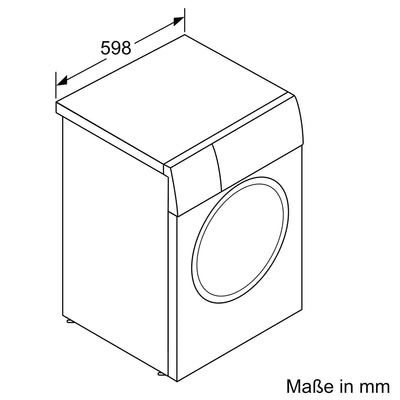Bosch WAN282A2 Serie 4 Waschmaschine, 7 kg, 1400 UpM, EcoSilence Drive leiser und effizienter Motor, NightWash extra leises Programm, SpeedPerfect schneller saubere Wäsche, Nachlegefunktion