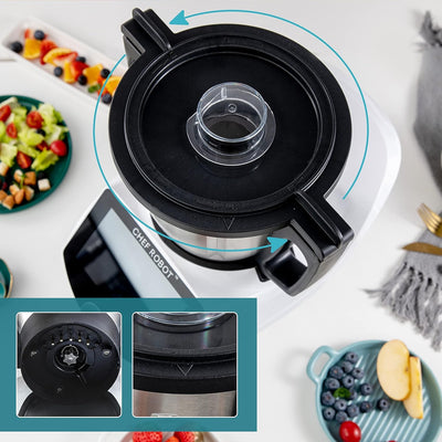 ChefRobot Smart Food Processor UltraCook All-in-One Auto Cooking Machine,3.5L Capacity,600+ Online Recipes, Built-in Scale, 7 inch TFT Screen, Self-Cleaning, Multifunctional Kitchen Appliance