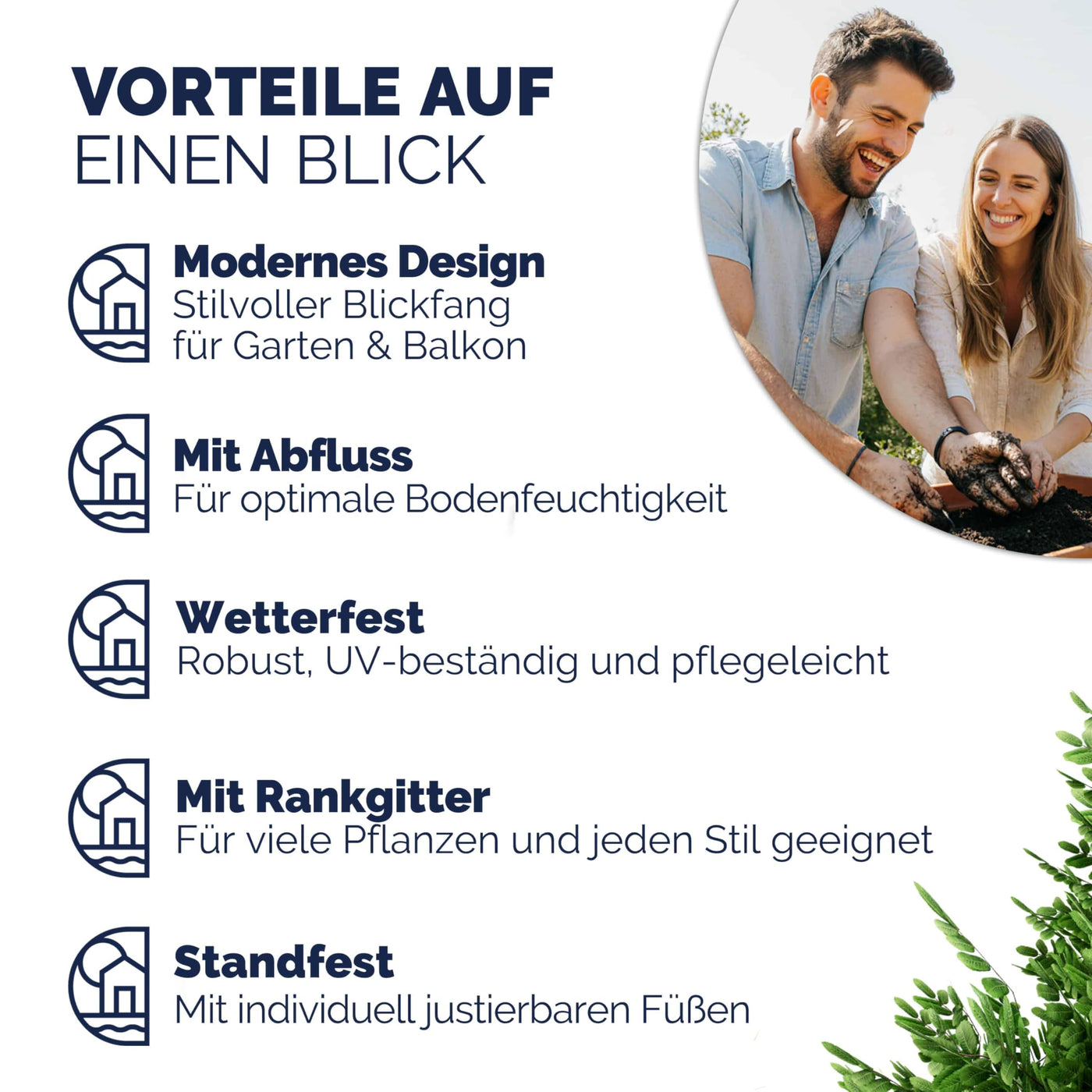 Casaria® Blumenkasten Rankgitter 3 Innentöpfe Polyrattangeflecht Rankhilfe Blumentopf Rattanoptik Pflanzkasten Schwarz
