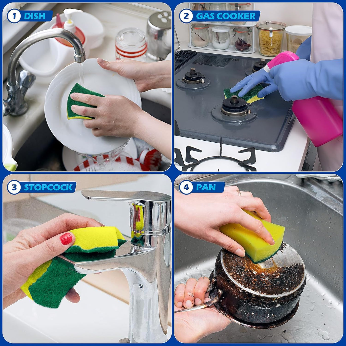Kitchen Cleaning Sponges,