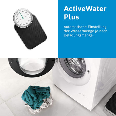 Bosch WAN282A2 Serie 4 Waschmaschine, 7 kg, 1400 UpM, EcoSilence Drive leiser und effizienter Motor, NightWash extra leises Programm, SpeedPerfect schneller saubere Wäsche, Nachlegefunktion