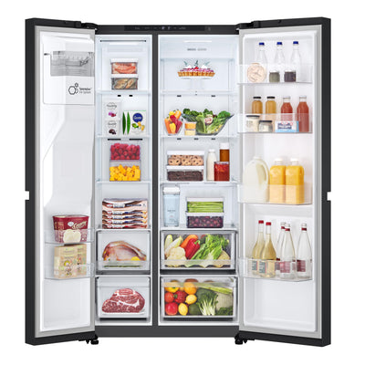 LG GSLC41EPPE Side-by-Side | Smart inverter Compressor |Eis- und Wasserspender| Wassertank | Freistehend | Total No Frost