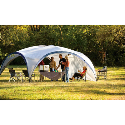 Coleman Event Shelter Pavillon, Regen- und Sonnenschutz Gartenpavillon für Partys, Strände, Festivals, Sportveranstaltungen oder Campingplätze, Stabile Stahlstangen Konstruktion, Hoher UV- Schutz