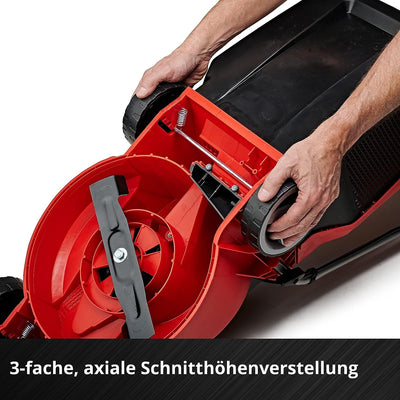Einhell City Akku-Rasenmäher GE-CM 18/30 Li-Solo Power X-Change (18 V, 30 cm Schnittbreite, bis 150 m², Brushless, 25L Grasfangkorb, 30-70 mm Schnitthöhe, ohne Akku)