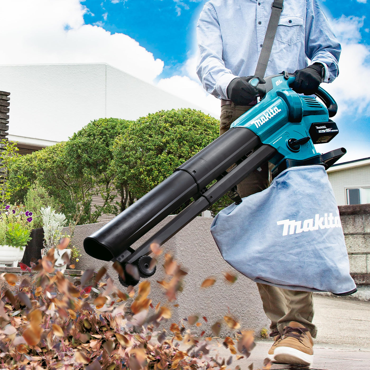 Makita DUB187Z Cordless Leaf Blower/Vacuum Cleaner 18 V (Without Battery, Without Charger)