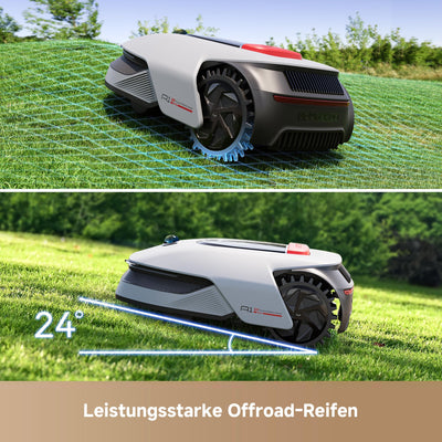 dreame Intelligenter Mähroboter A1 Pro ohne Begrenzungskabel, 3D-LiDAR, Drahtloser Umfang, 2000m², App-Steuerung, OmniSense Technologie, Intuitive Zonenverwaltung, Intelligente Hindernisvermeidung